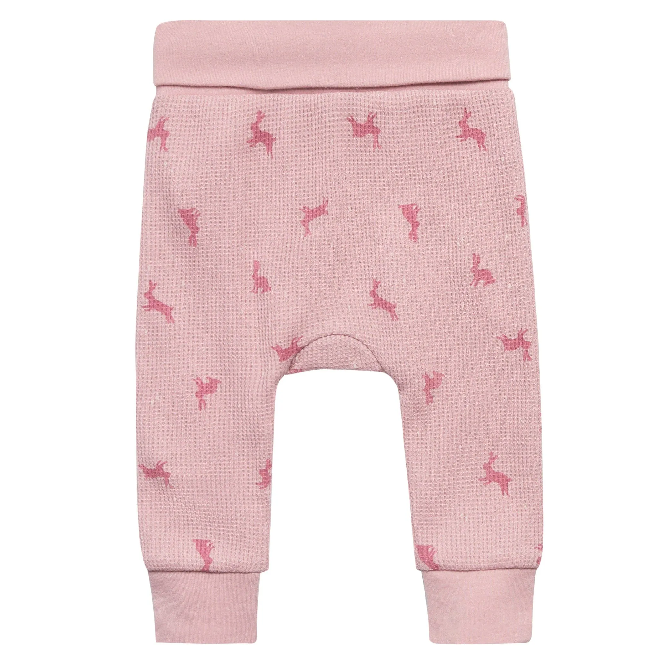 2-Piece Baby Girls Pink Bunnies Bodysuit and Pant Set