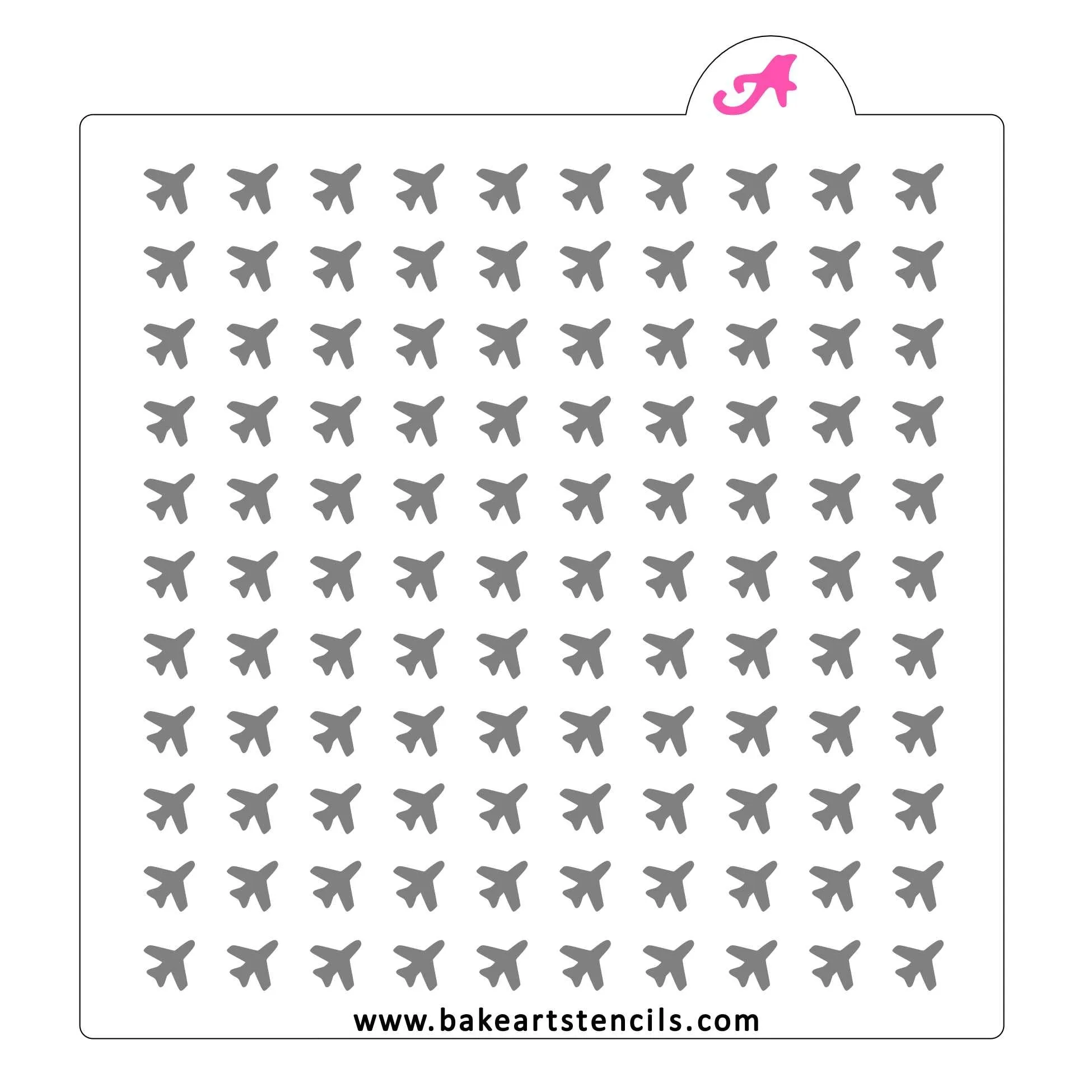 Airplane Sprinkles Stencil