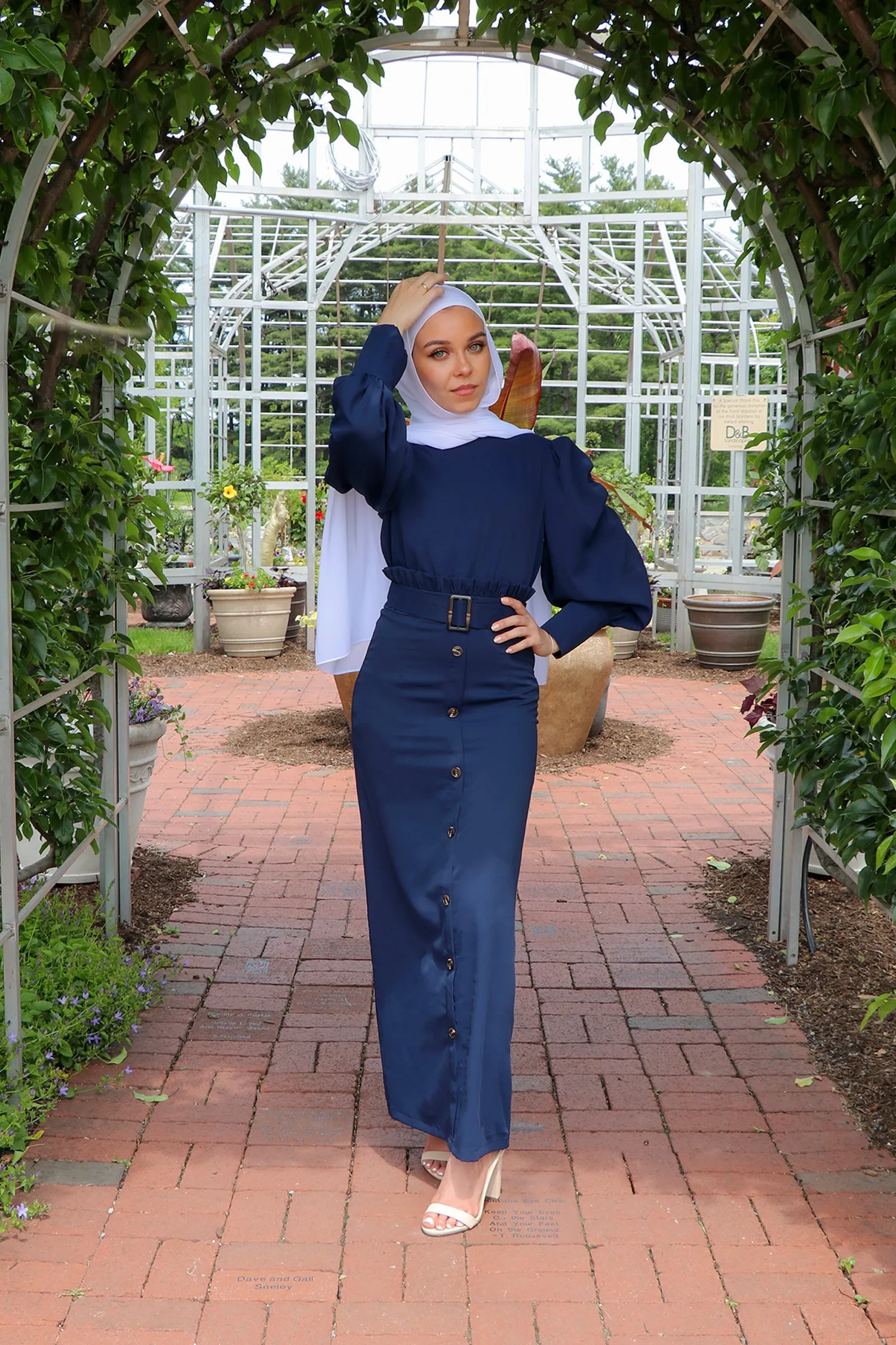 Aliya Premium Skirt- Navy Blue