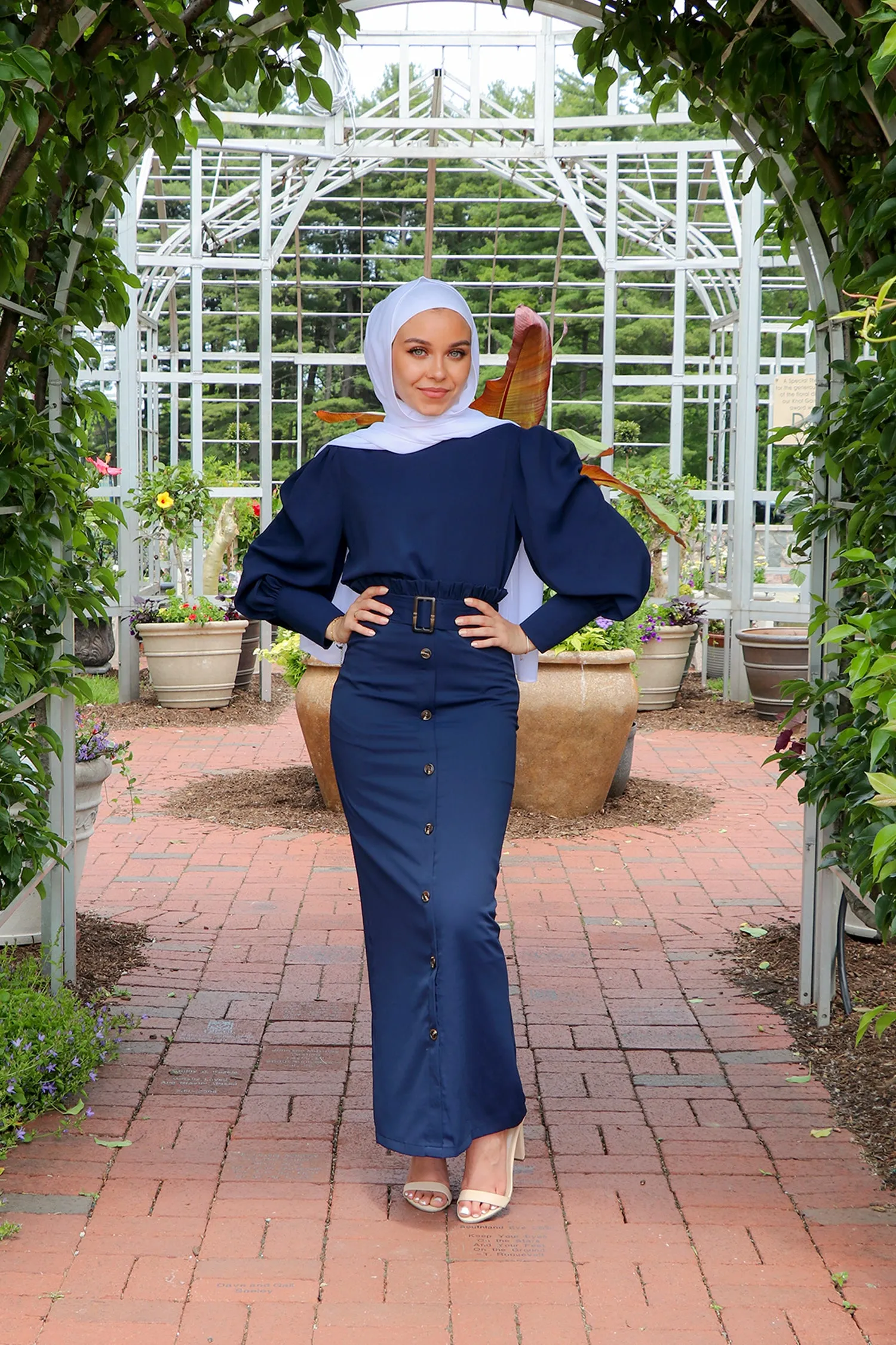 Aliya Premium Skirt- Navy Blue