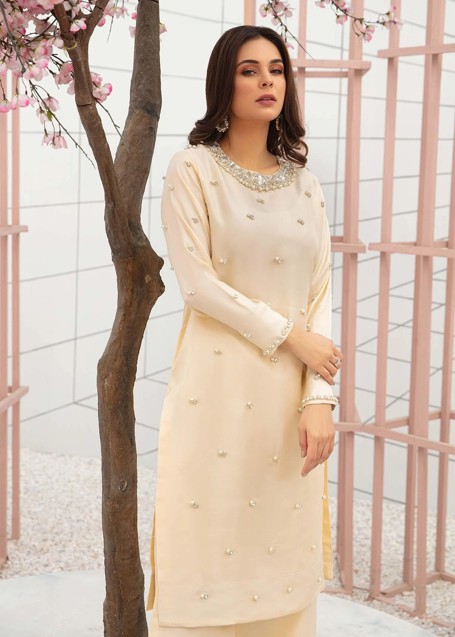 Allure by Ih - PEARL - Katan Silk - Ivory - 3 Piece