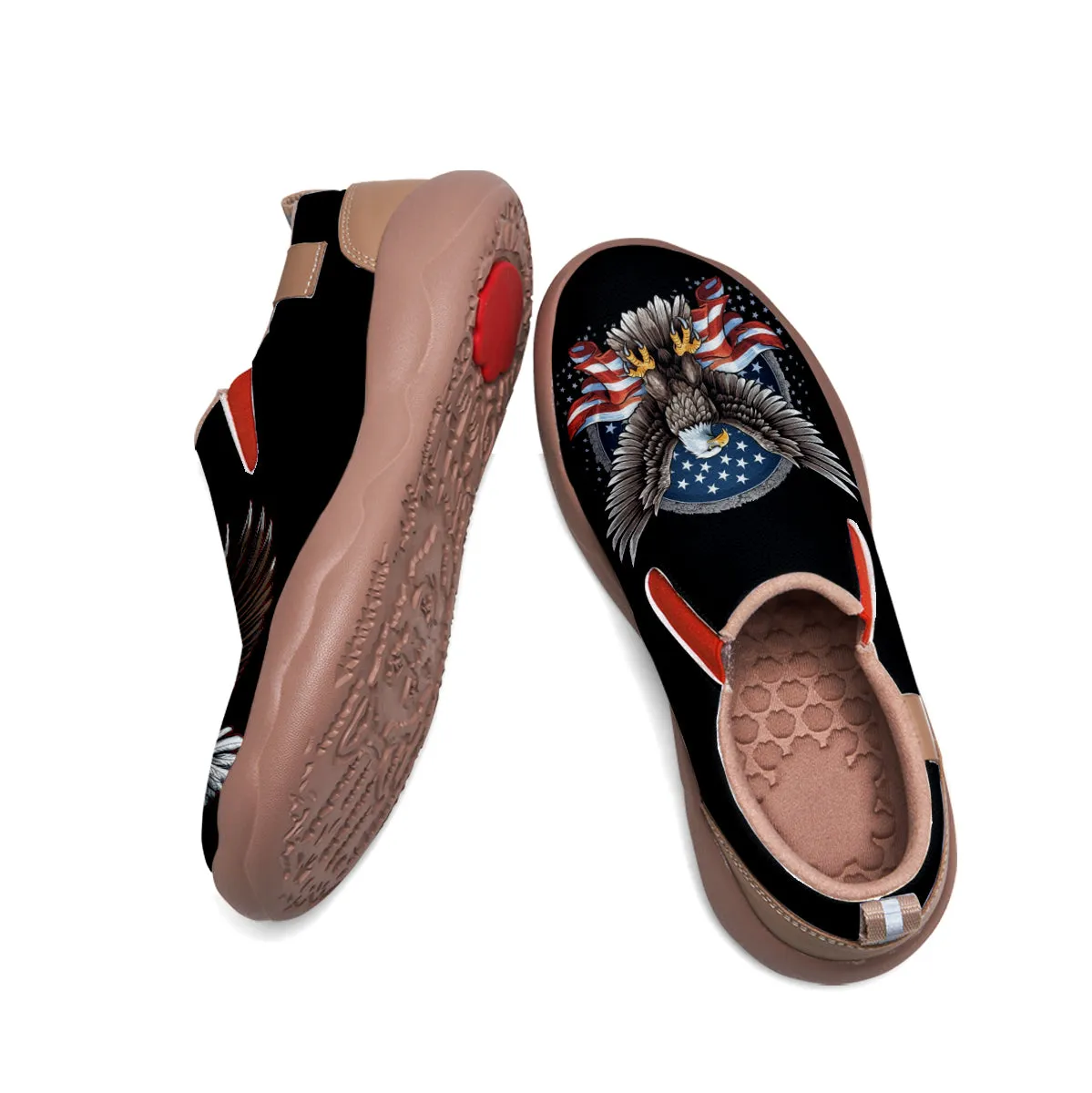 American Flag Eagle Slip On