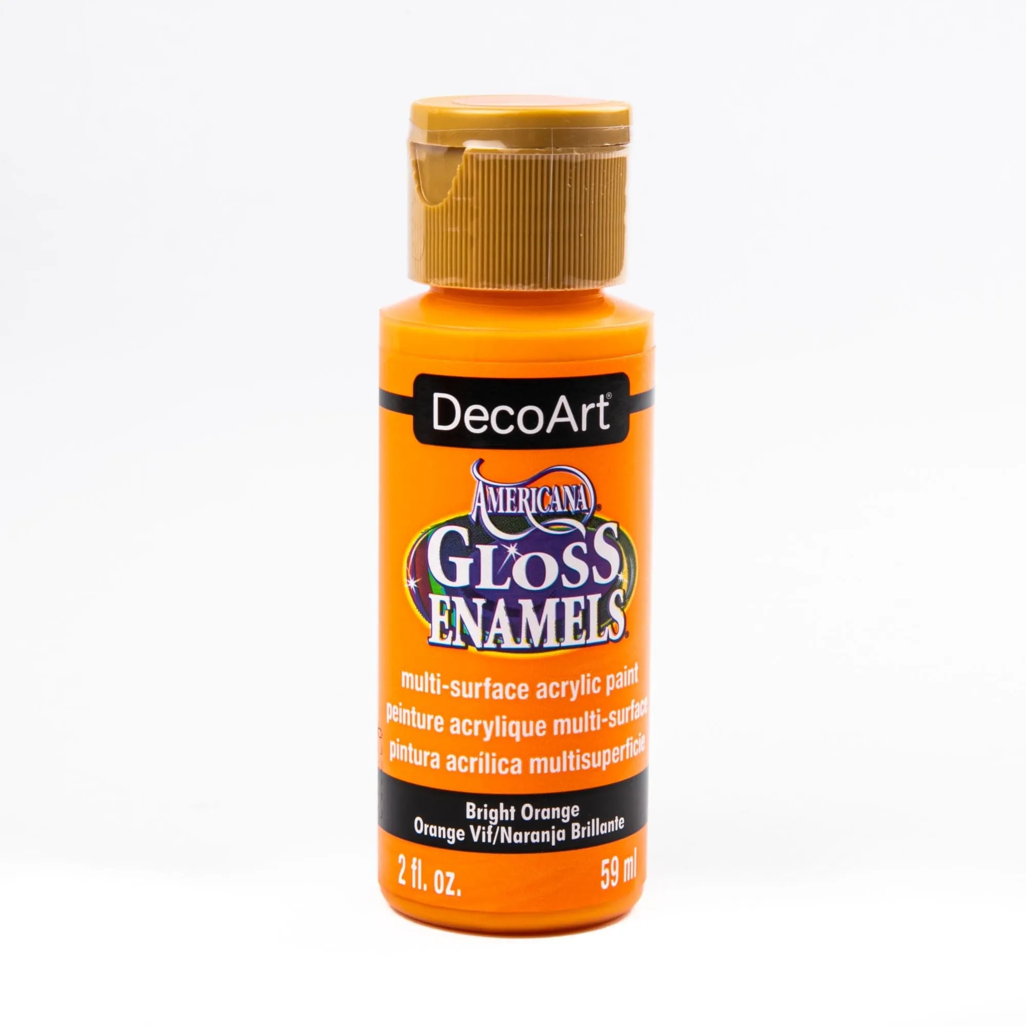 Americana Gloss Enamels Acrylic Paint 59ml - Bright Orange