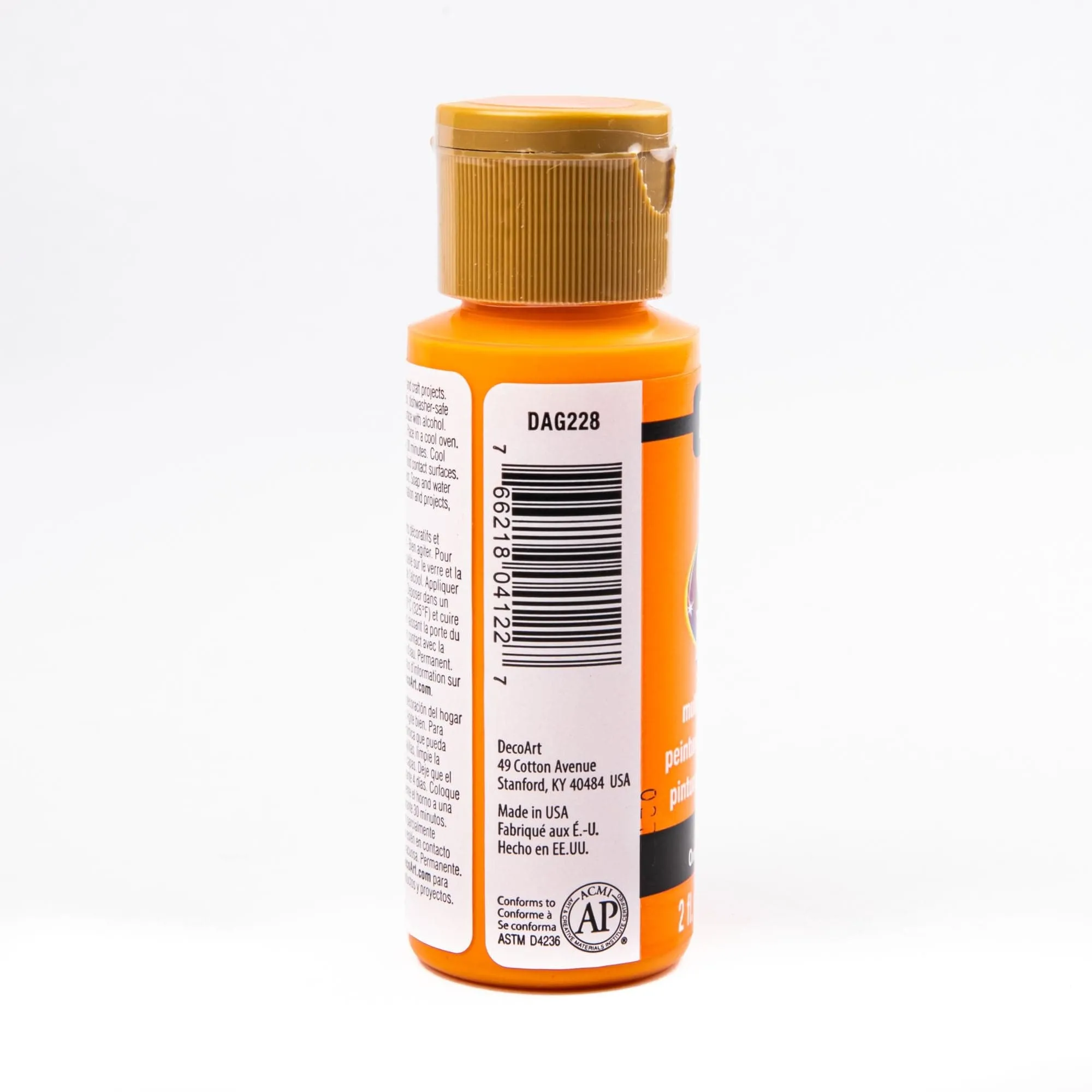 Americana Gloss Enamels Acrylic Paint 59ml - Bright Orange