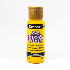 Americana Gloss Enamels Acrylic Paint 59ml - Bright Yellow