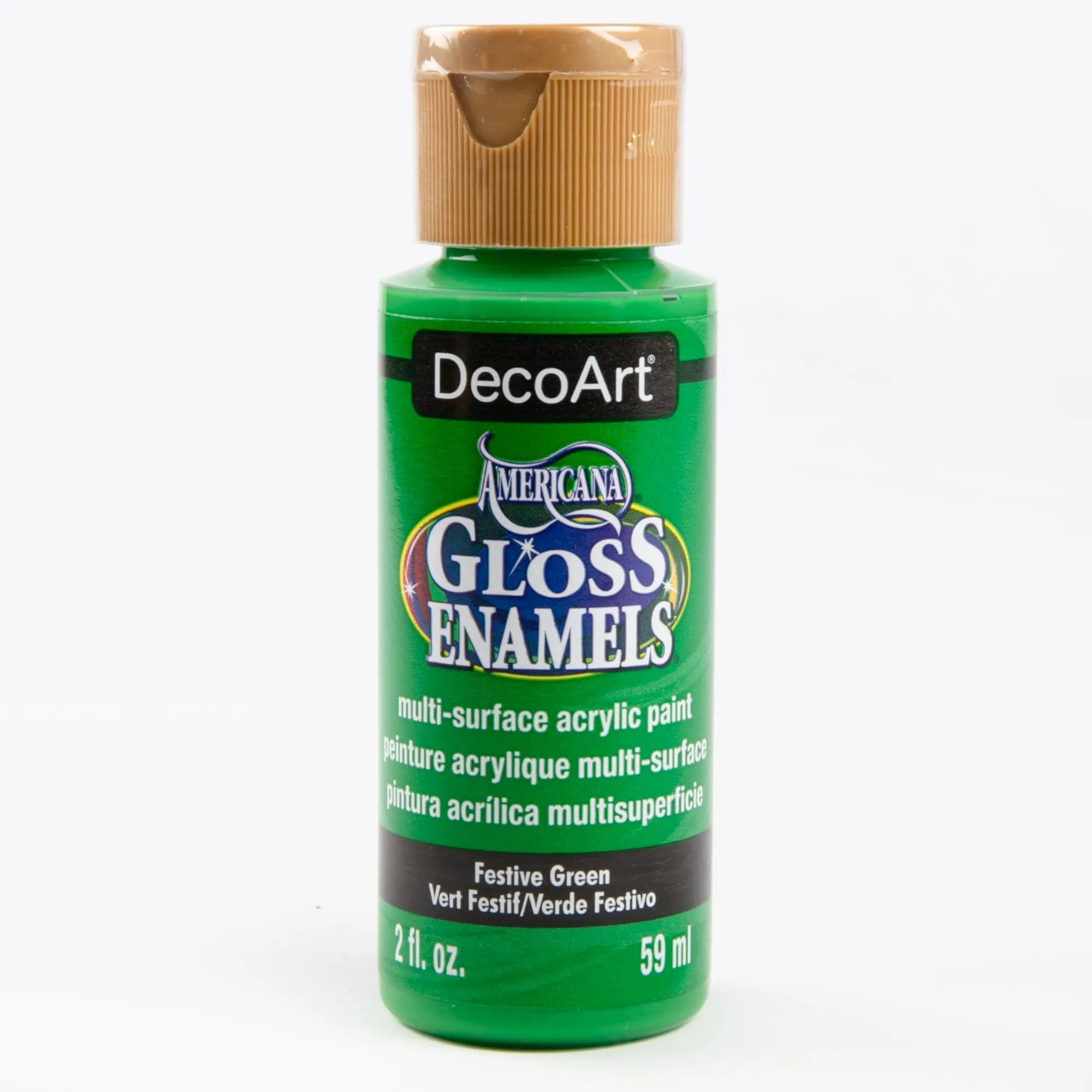 Americana Gloss Enamels Acrylic Paint 59ml - Festive Green