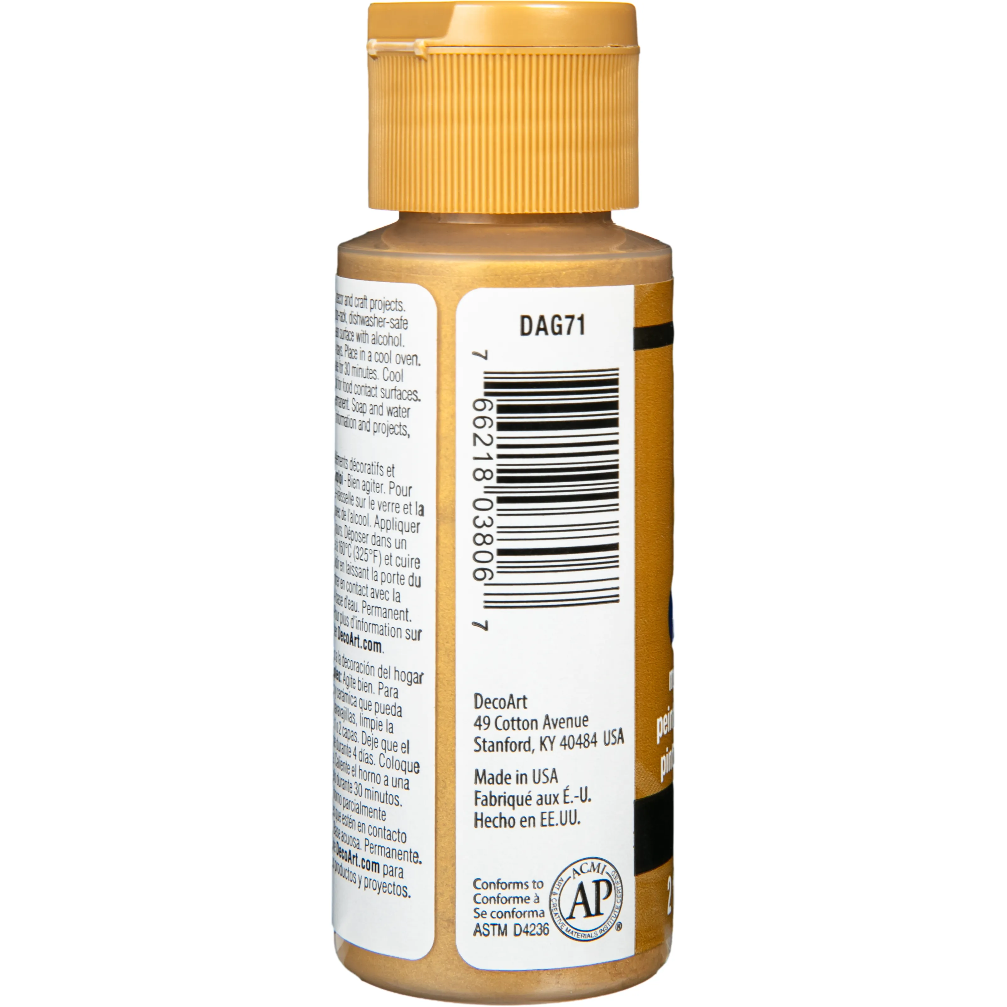 Americana Gloss Enamels Acrylic Paint 59ml - Glorious Gold