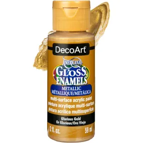 Americana Gloss Enamels Acrylic Paint 59ml - Glorious Gold