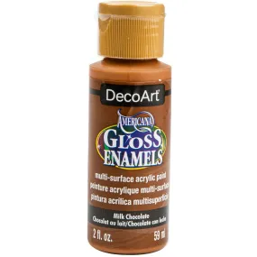 Americana Gloss Enamels Acrylic Paint 59ml - Milk Chocolate