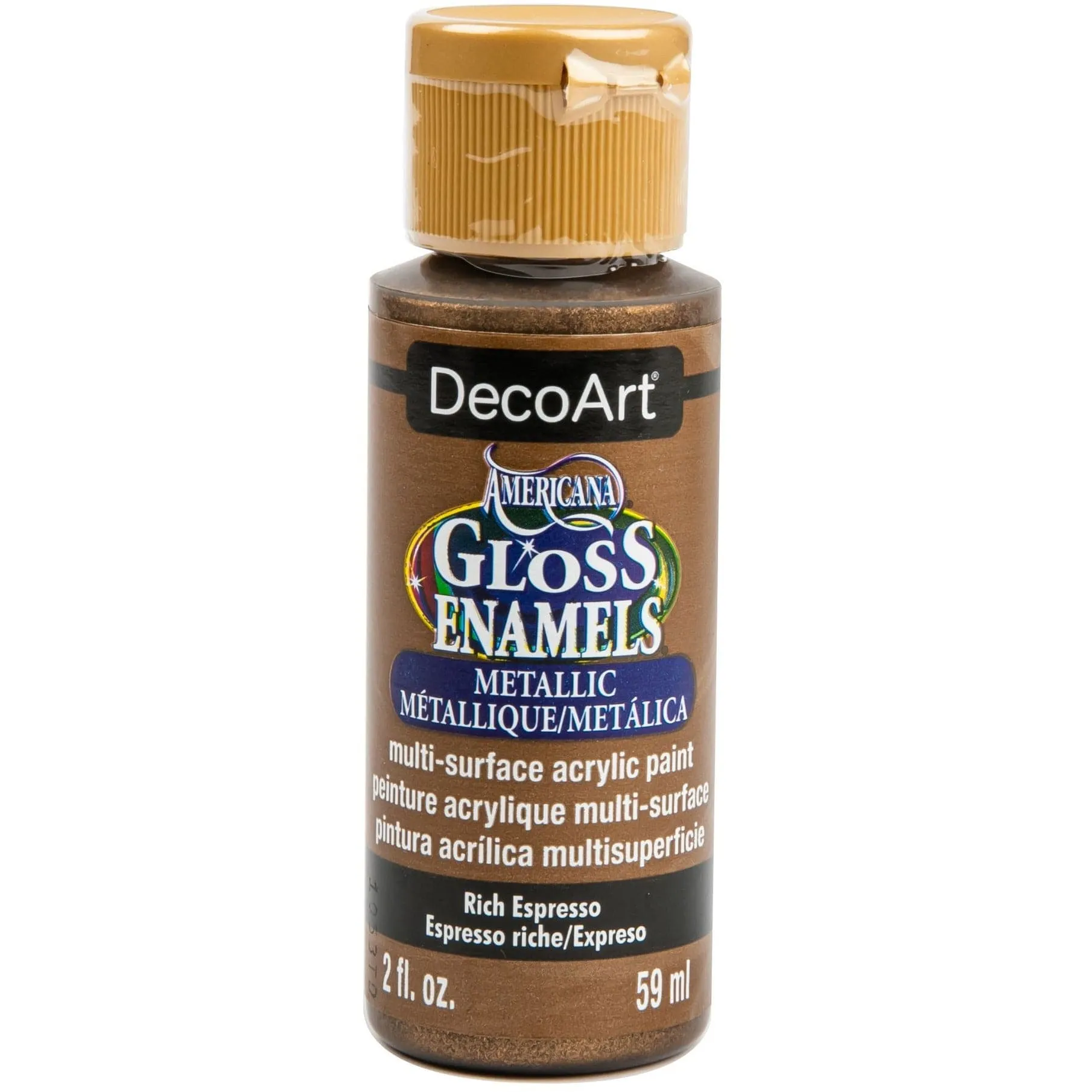 Americana Gloss Enamels Acrylic Paint 59ml - Rich Espresso