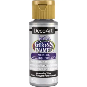 Americana Gloss Enamels Acrylic Paint 59ml - Silver