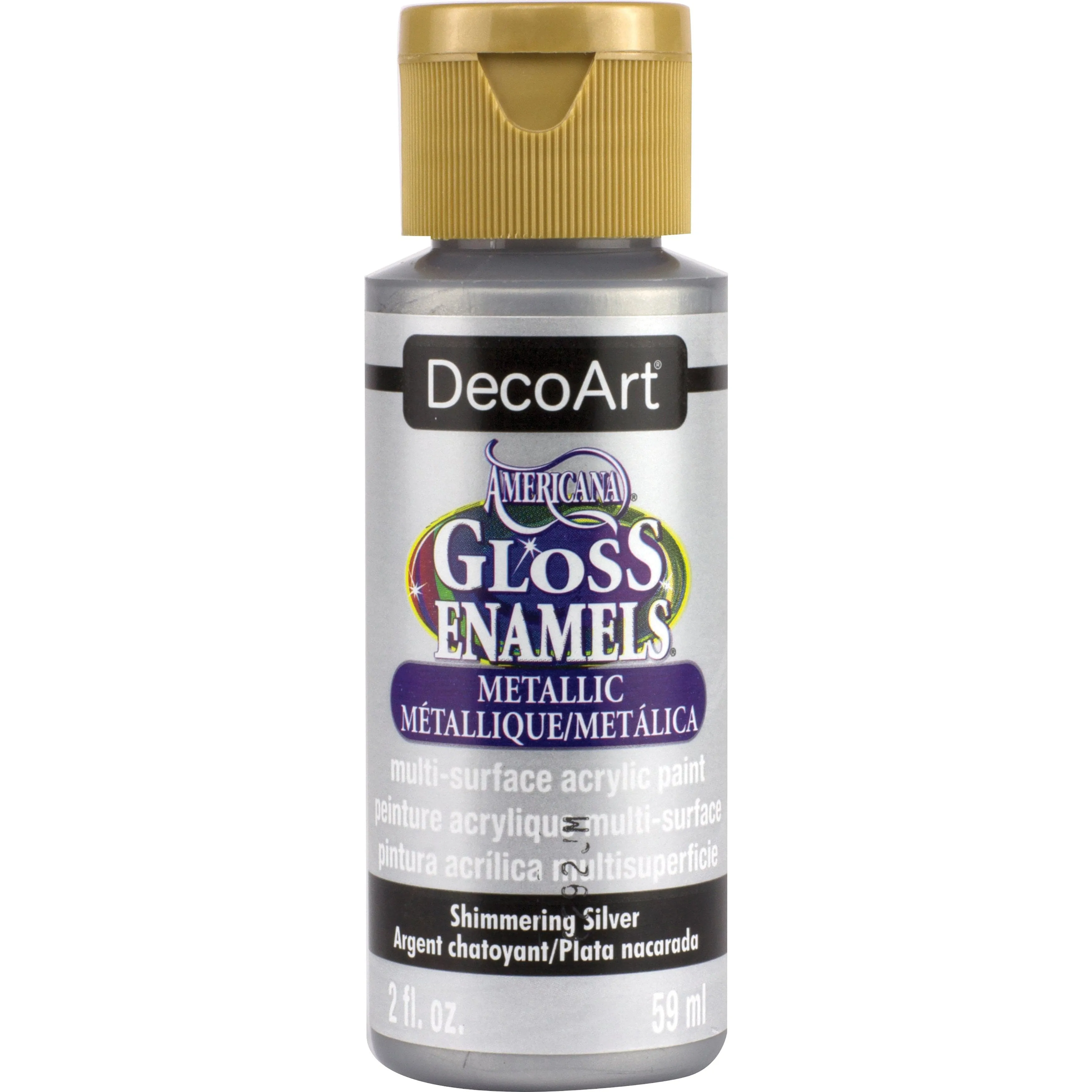 Americana Gloss Enamels Acrylic Paint 59ml - Silver