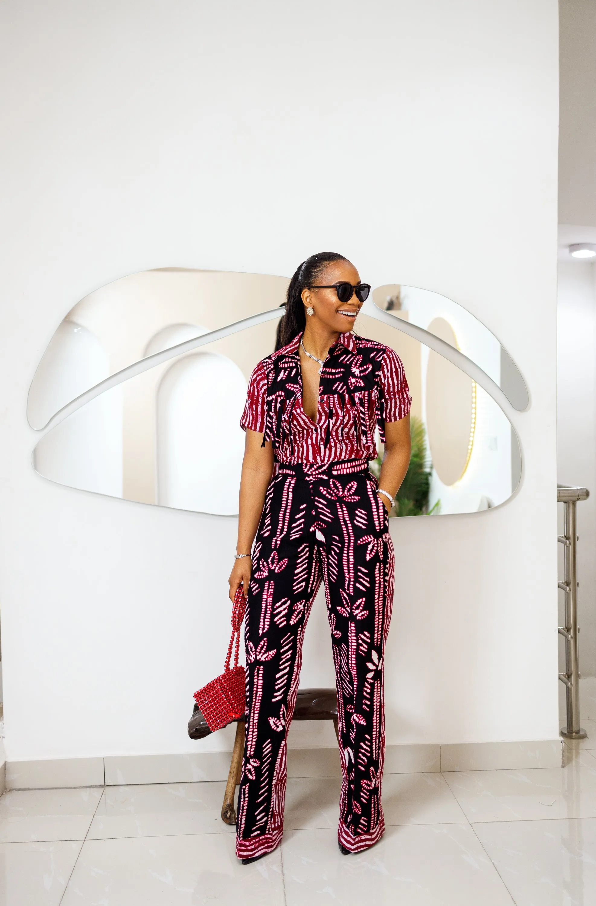 BIDEMI AFRICAN PRINT SHIRT & PANTS SET