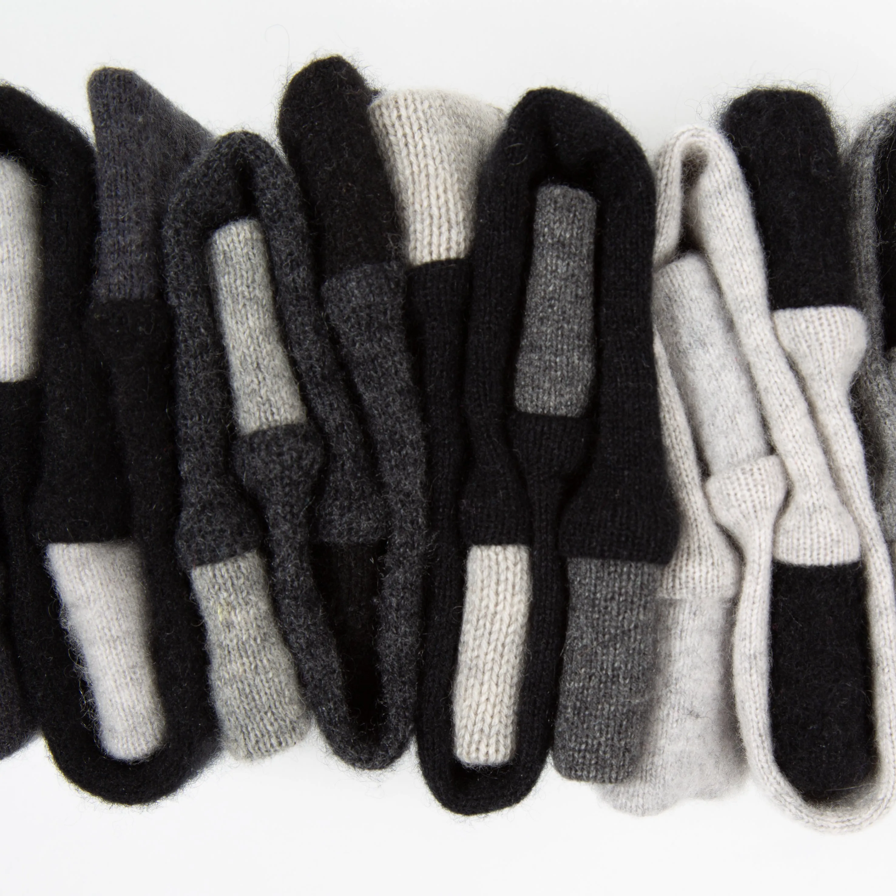 Black & Grey Cashmere Wrist Warmer