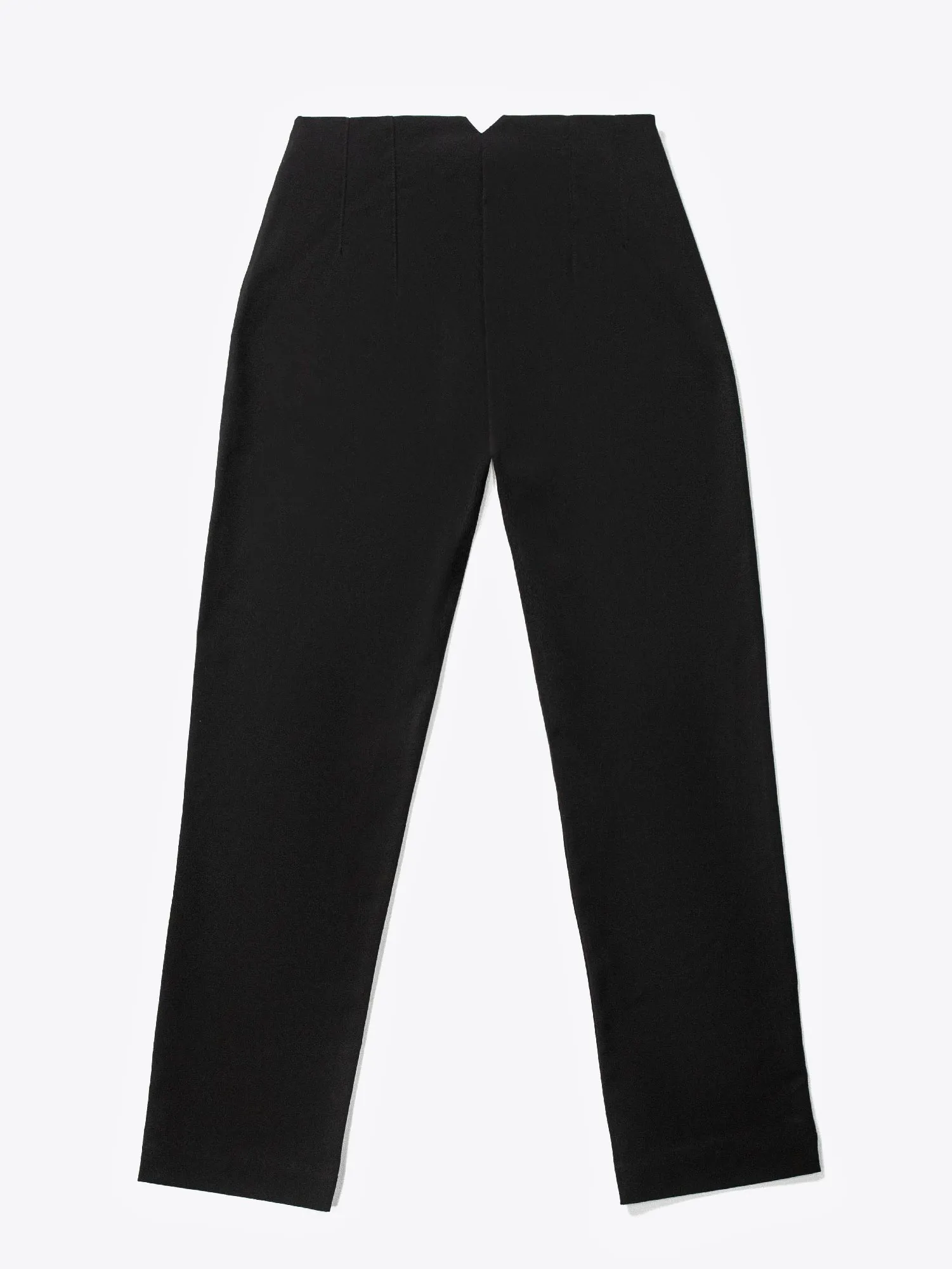 Black High Waist Fitted Pants