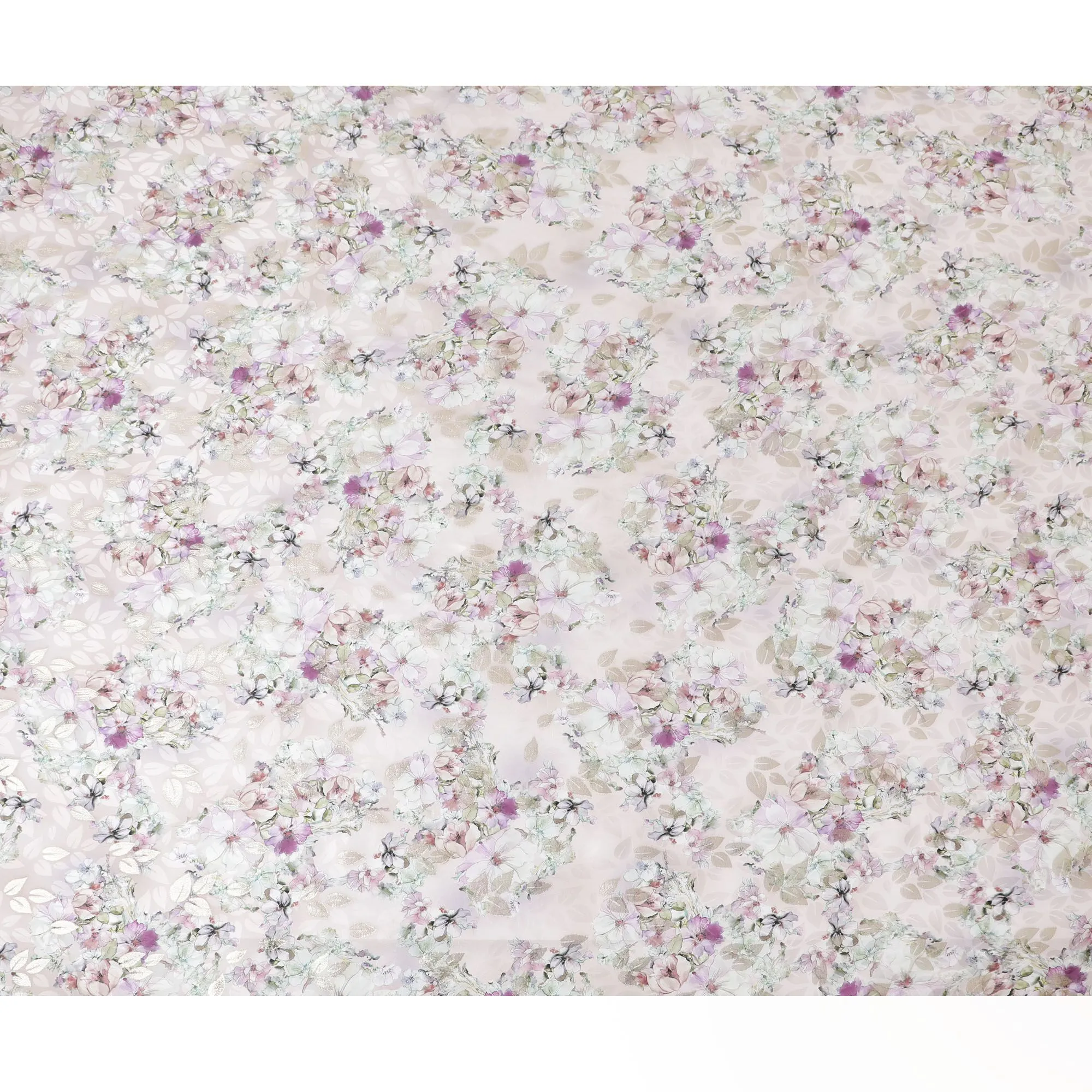 Blush Blossom Pink Pure Silk Satin Fabric: A Touch of Spring - D17612