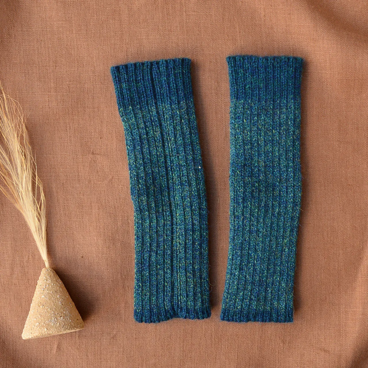 Brioche Rib Knit Armwarmers in 100% Baby Alpaca (Kids-Adults)