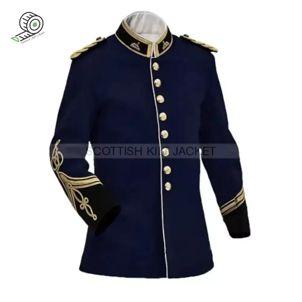 British Blue Zulu War Jacket Vintage Officers For Sale