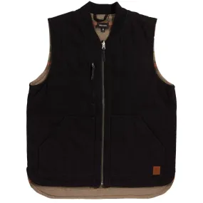 BRIXTON ABRAHAM REV VEST - BLACK