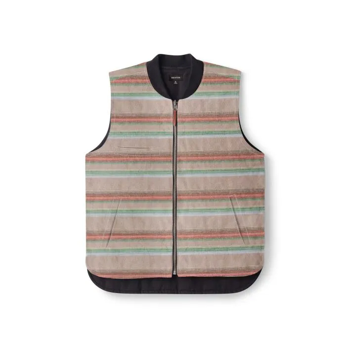 BRIXTON ABRAHAM REV VEST - BLACK