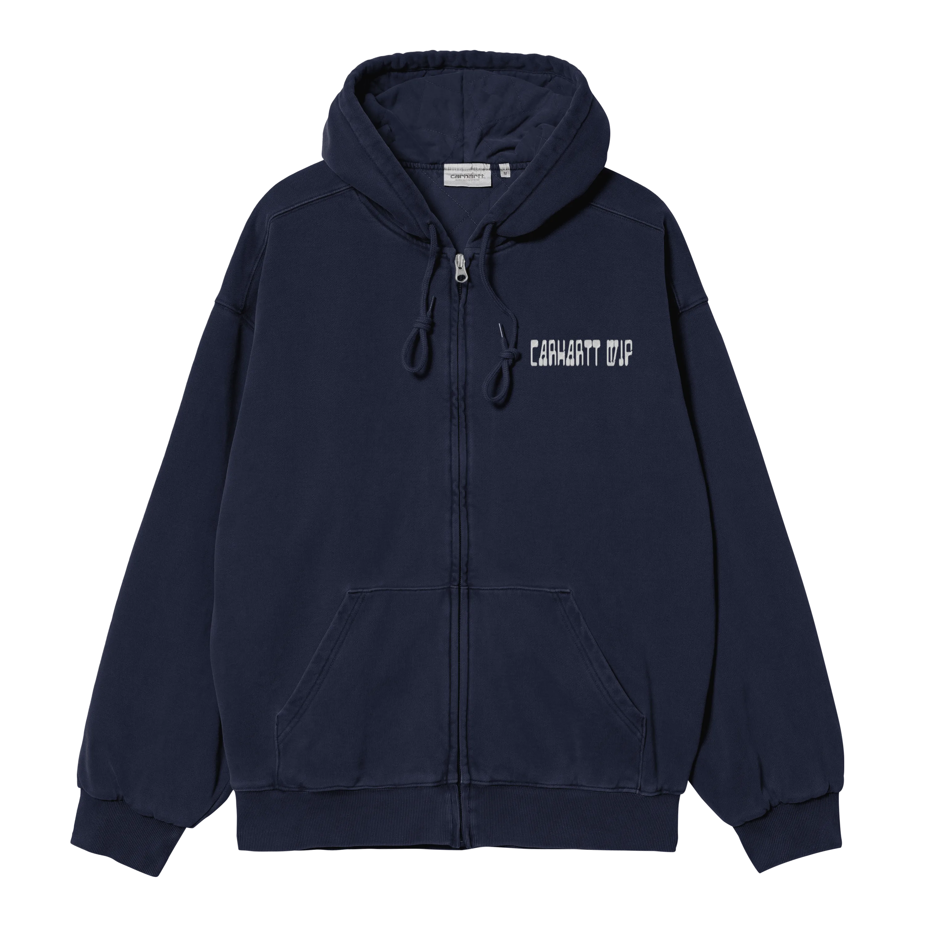 Carhartt Hooded Think Tank Sweat Jacket - Blue / White