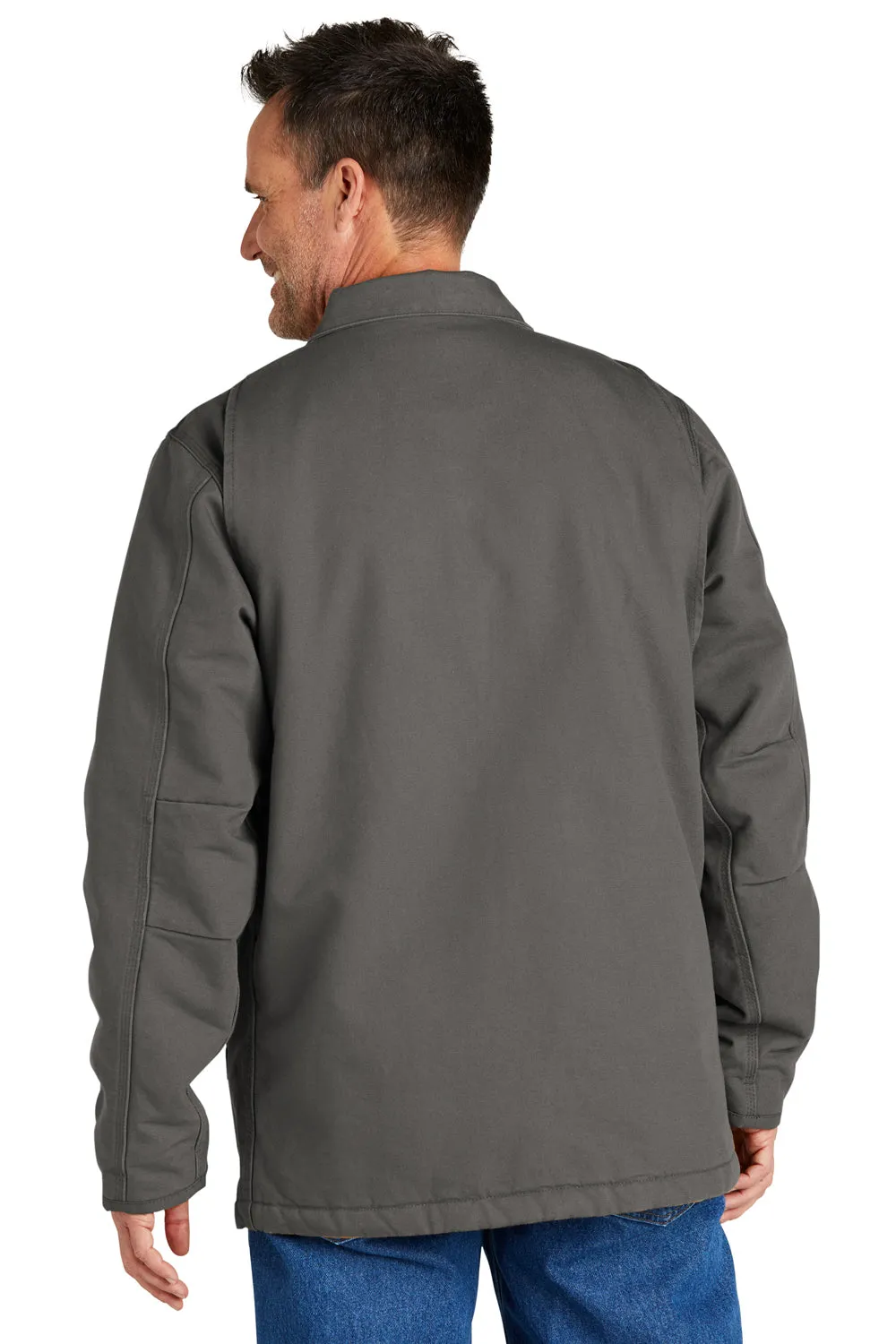 Carhartt Mens Sherpa Lined Full Zip Jacket - Gravel Grey