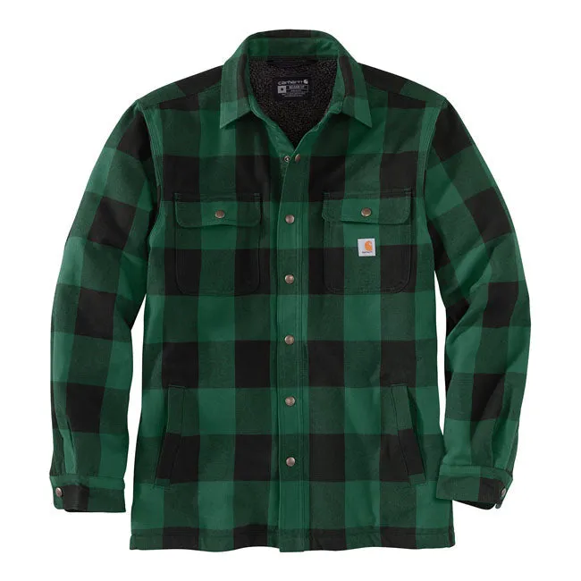 Carhartt Sherpa Lined Flannel Plaid Shirt North Woods