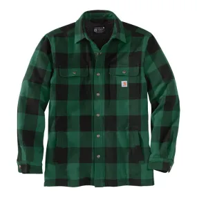 Carhartt Sherpa Lined Flannel Plaid Shirt North Woods