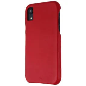 Case-Mate Hardshell Leather Case for Apple iPhone XR - Cardinal Red Leather