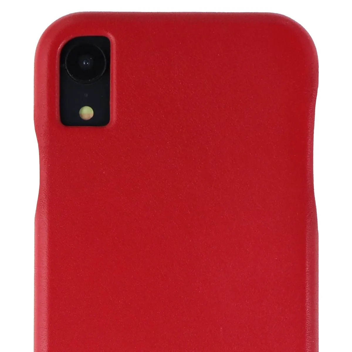 Case-Mate Hardshell Leather Case for Apple iPhone XR - Cardinal Red Leather