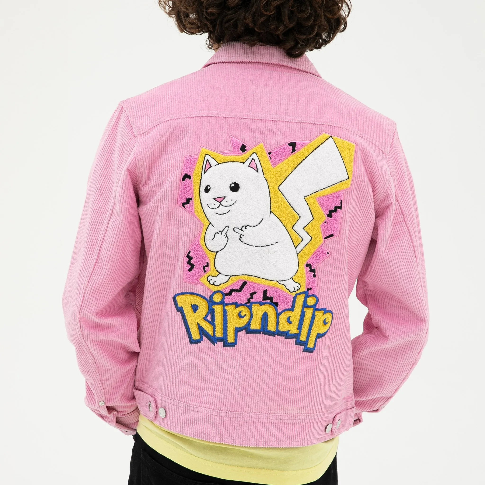 Catch Em All Corduroy Jacket (Pink)