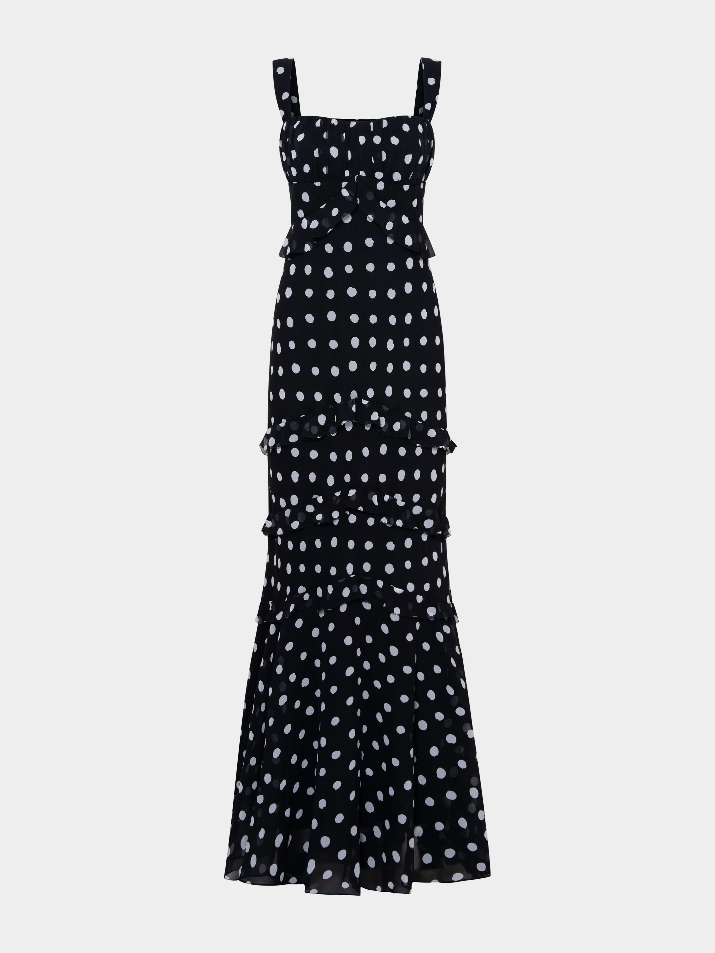 Chandra Dress in Mono Dot