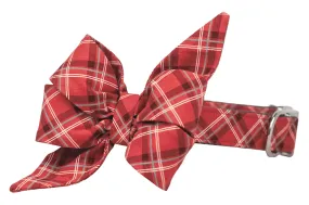 Charlies Plaid Belle Bow Dog Collar