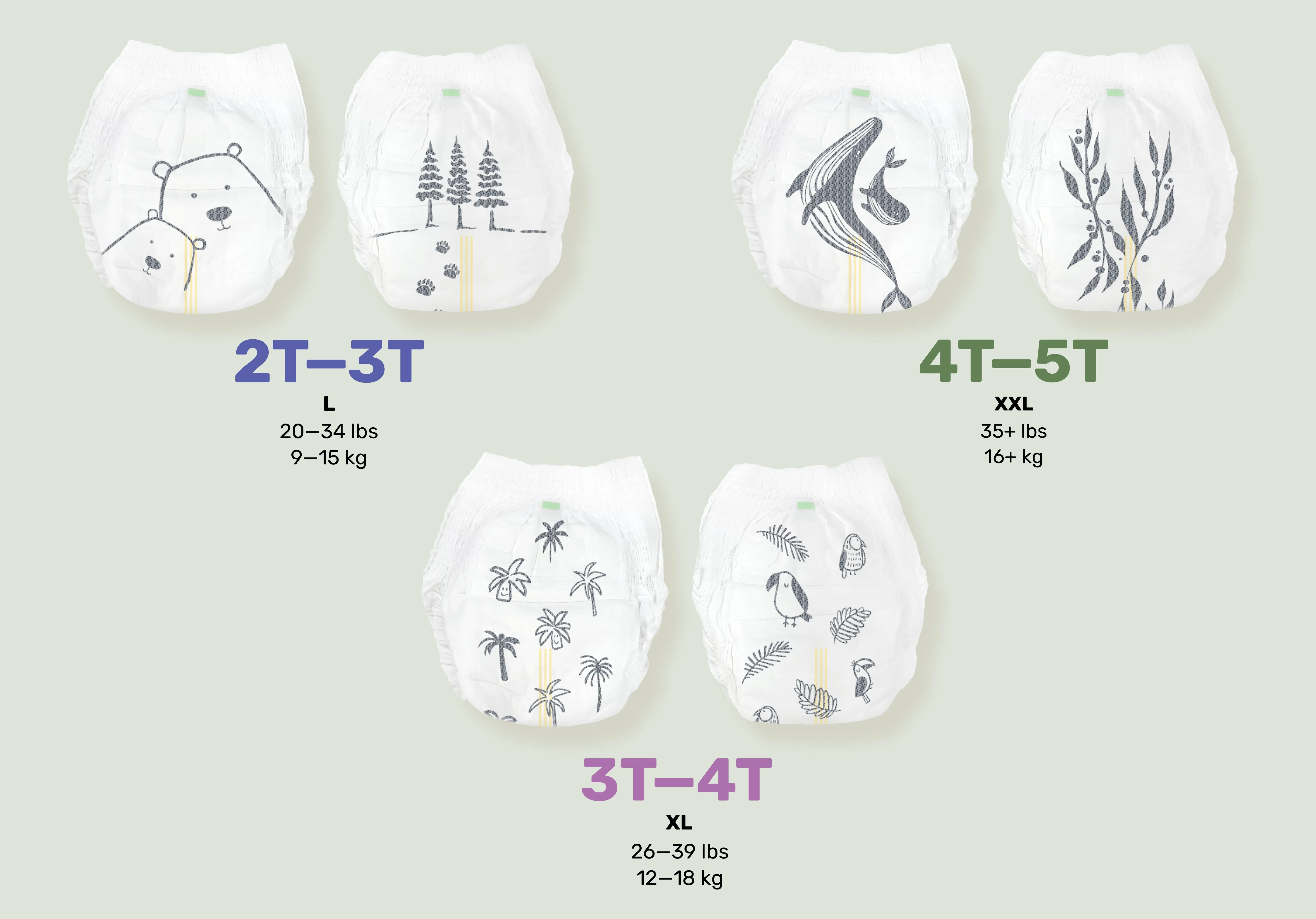 Clear Dry™ Natural Disposable Diaper Pants (Members)