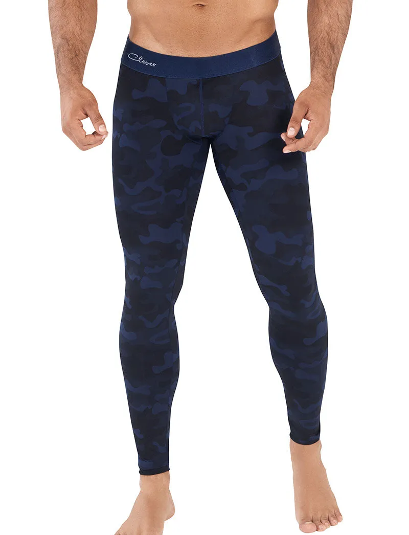 Clever Action Camo Athletic Pants Dark Blue 0427 Size M