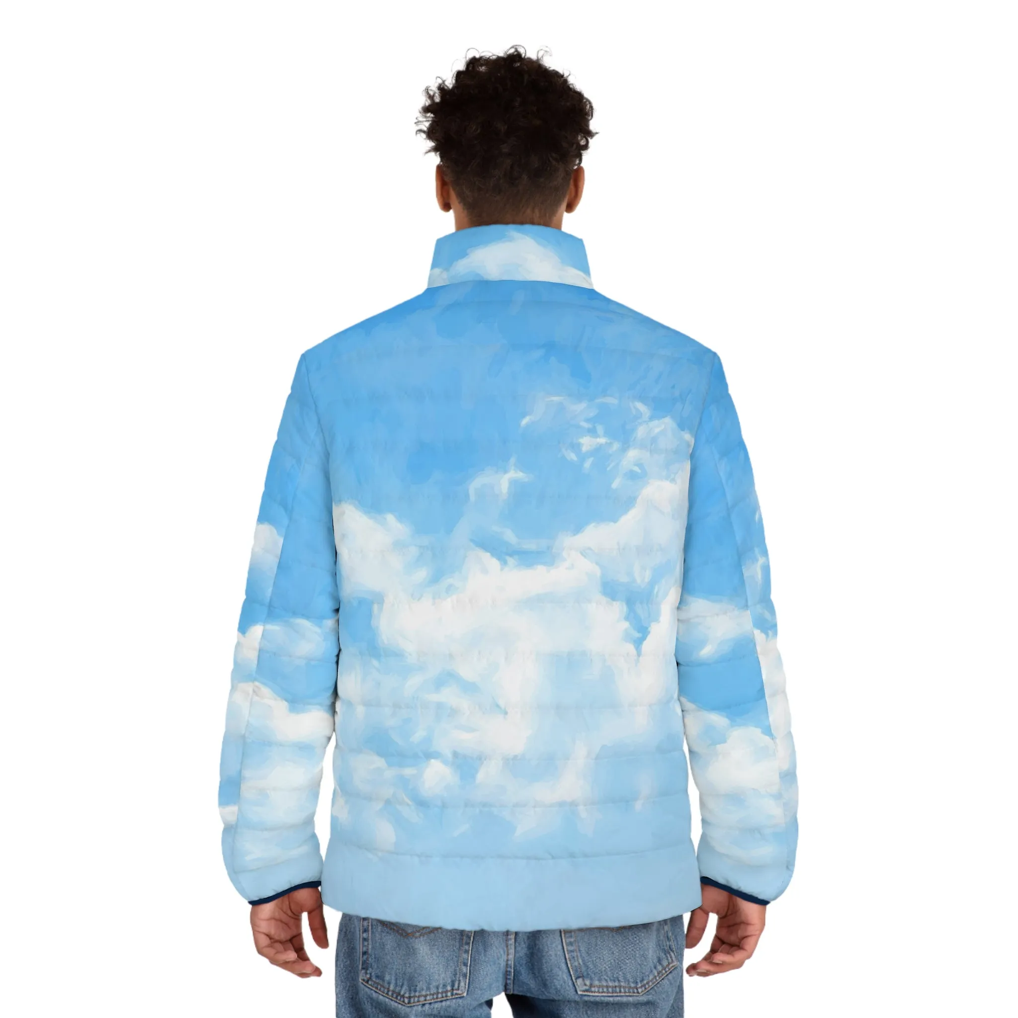 Clouds Aesthetic Men's Puffer Jacket