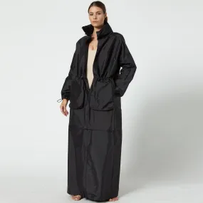 Coated Canvas Convertible Coat