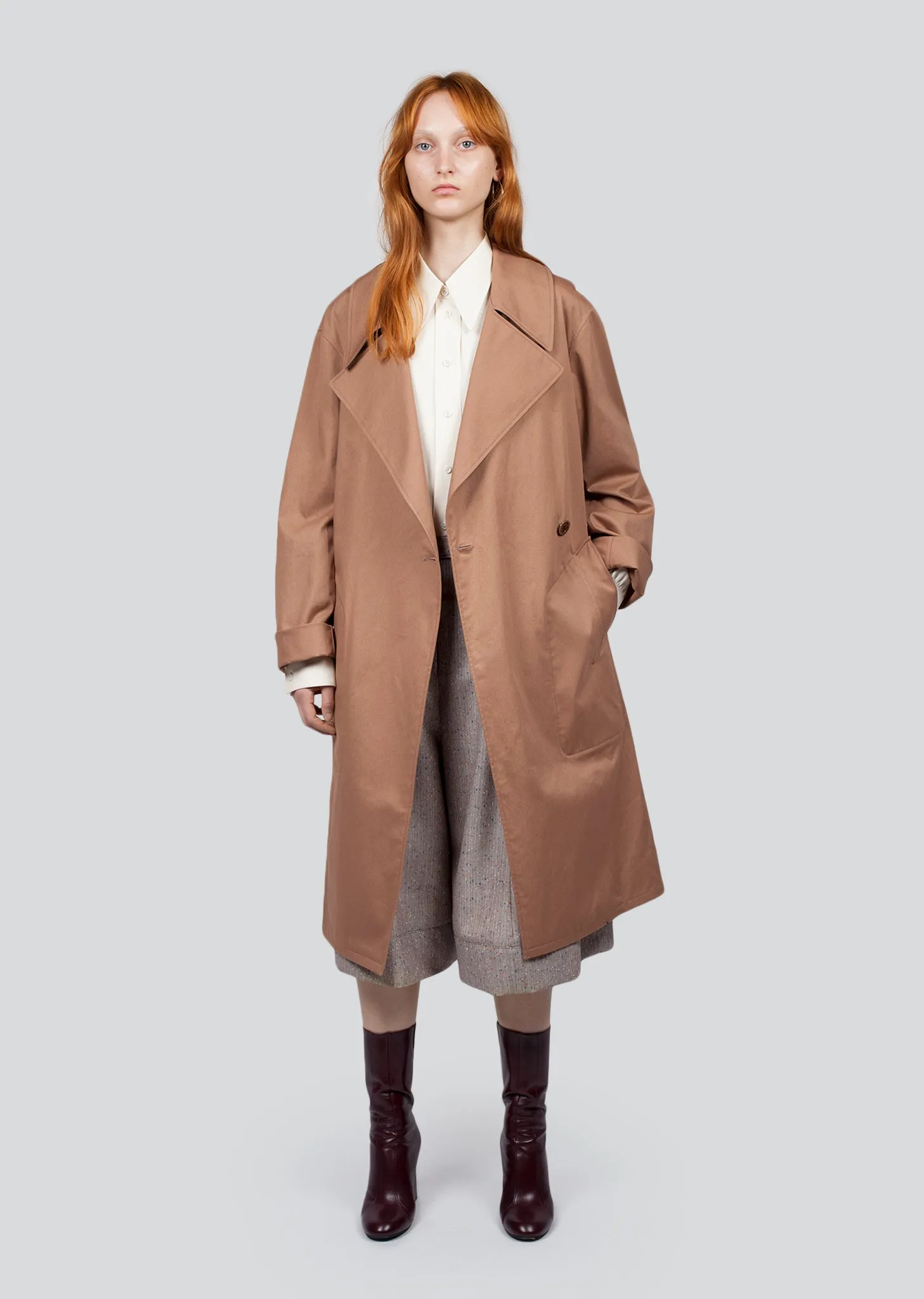 Cotton Twill Trench Coat