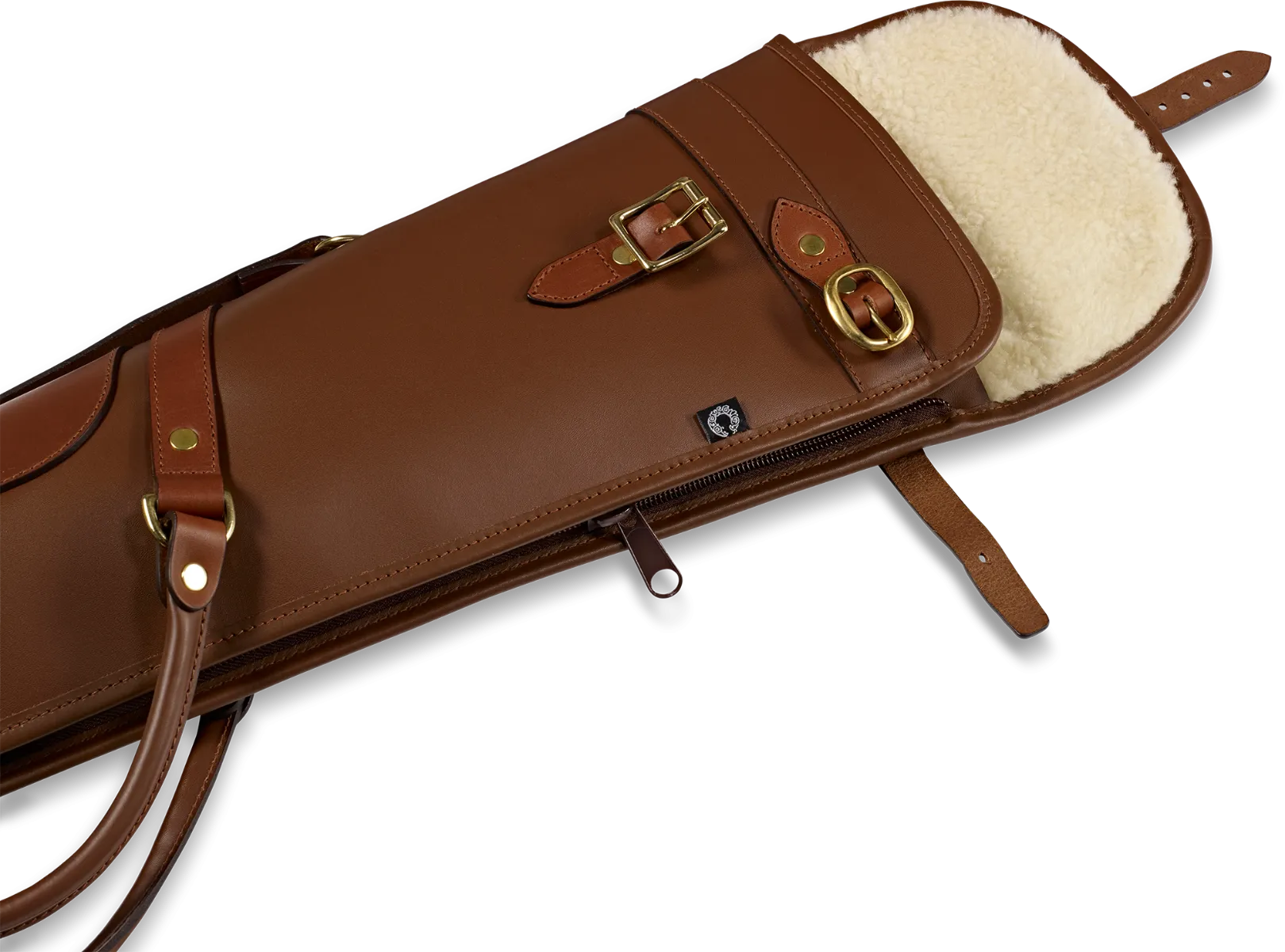 Croots - Byland - Leather Shotgun Slip with Flap, Zip & Carry Handles