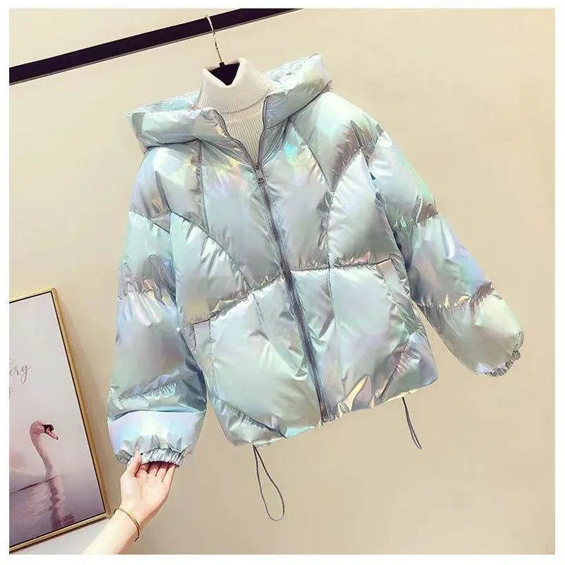 Cropped Thickened Loose Fit Puffer Jacket