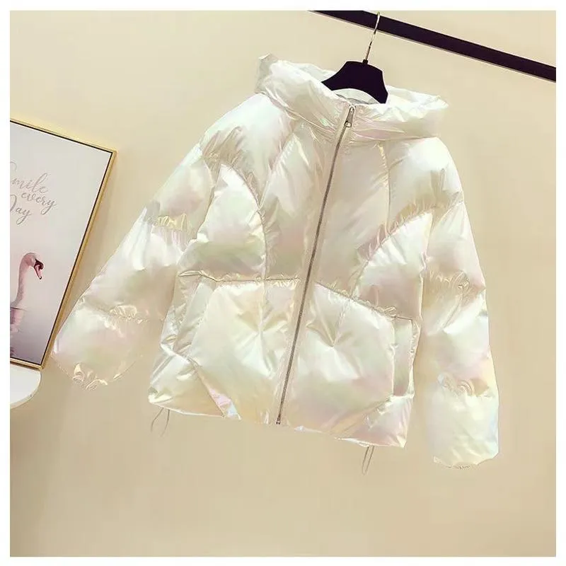 Cropped Thickened Loose Fit Puffer Jacket