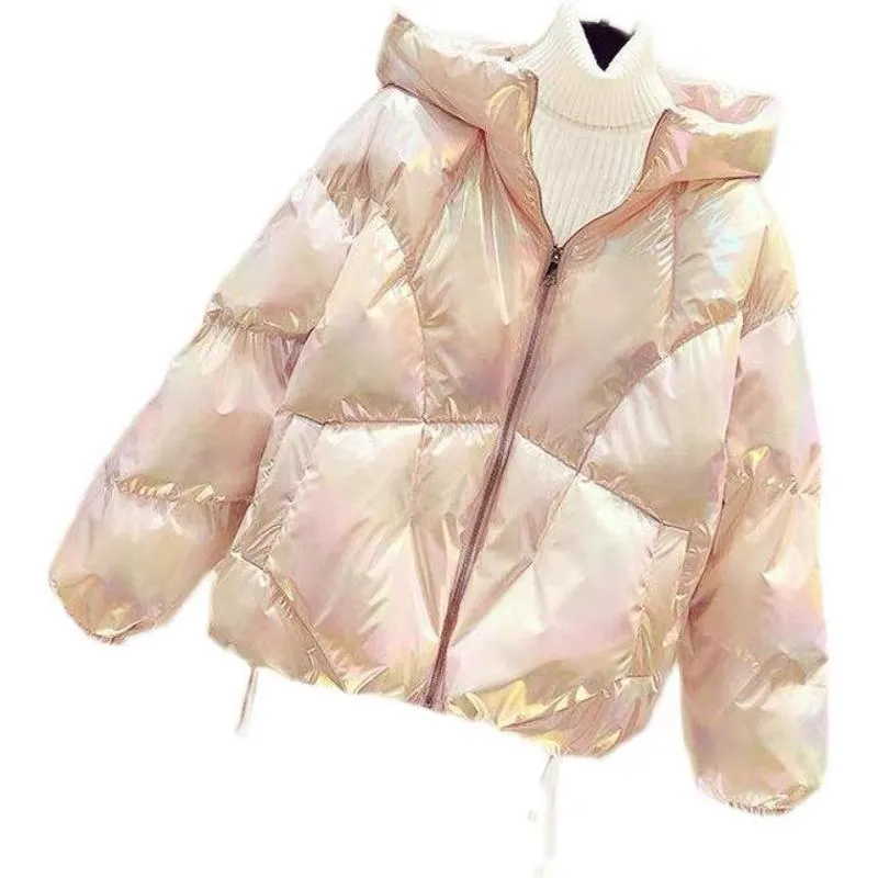 Cropped Thickened Loose Fit Puffer Jacket