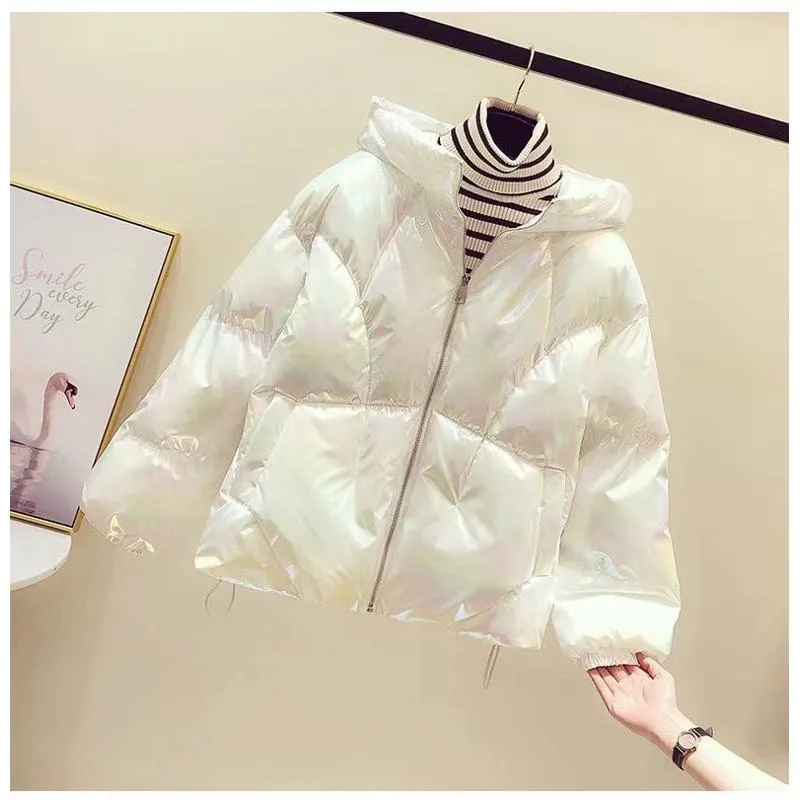 Cropped Thickened Loose Fit Puffer Jacket