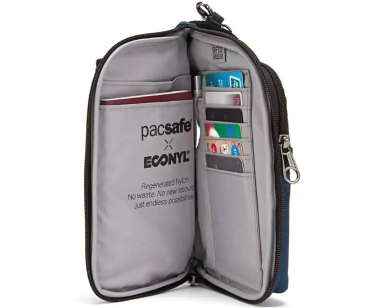 Daysafe Anti-Theft Tech Crossbody - Econyl Ocean