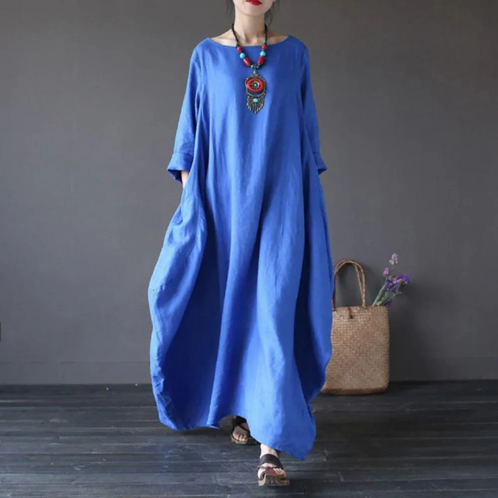 Delilah Oversized Short Sleeves Maxi Dress