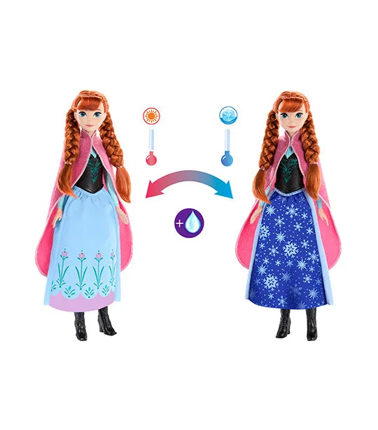 Disney Frozen Magical Skirt Anna Fashion Doll with Color-Change Skirt, Inspired By Disney Movie