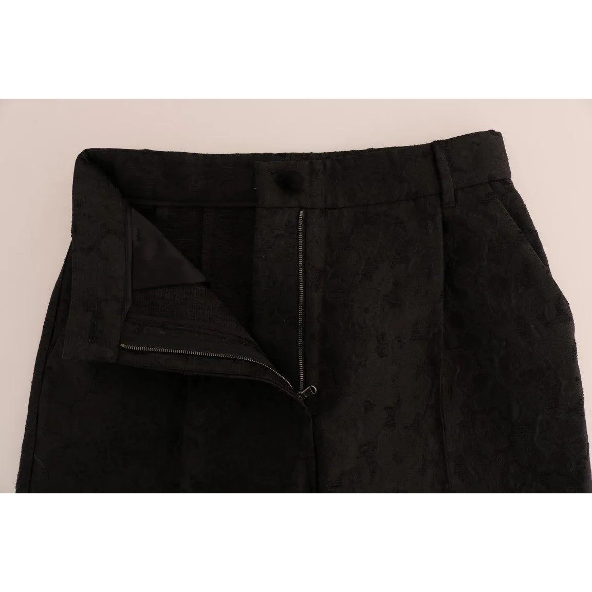 Dolce & Gabbana Elegant High Waist Capri Dress Pants