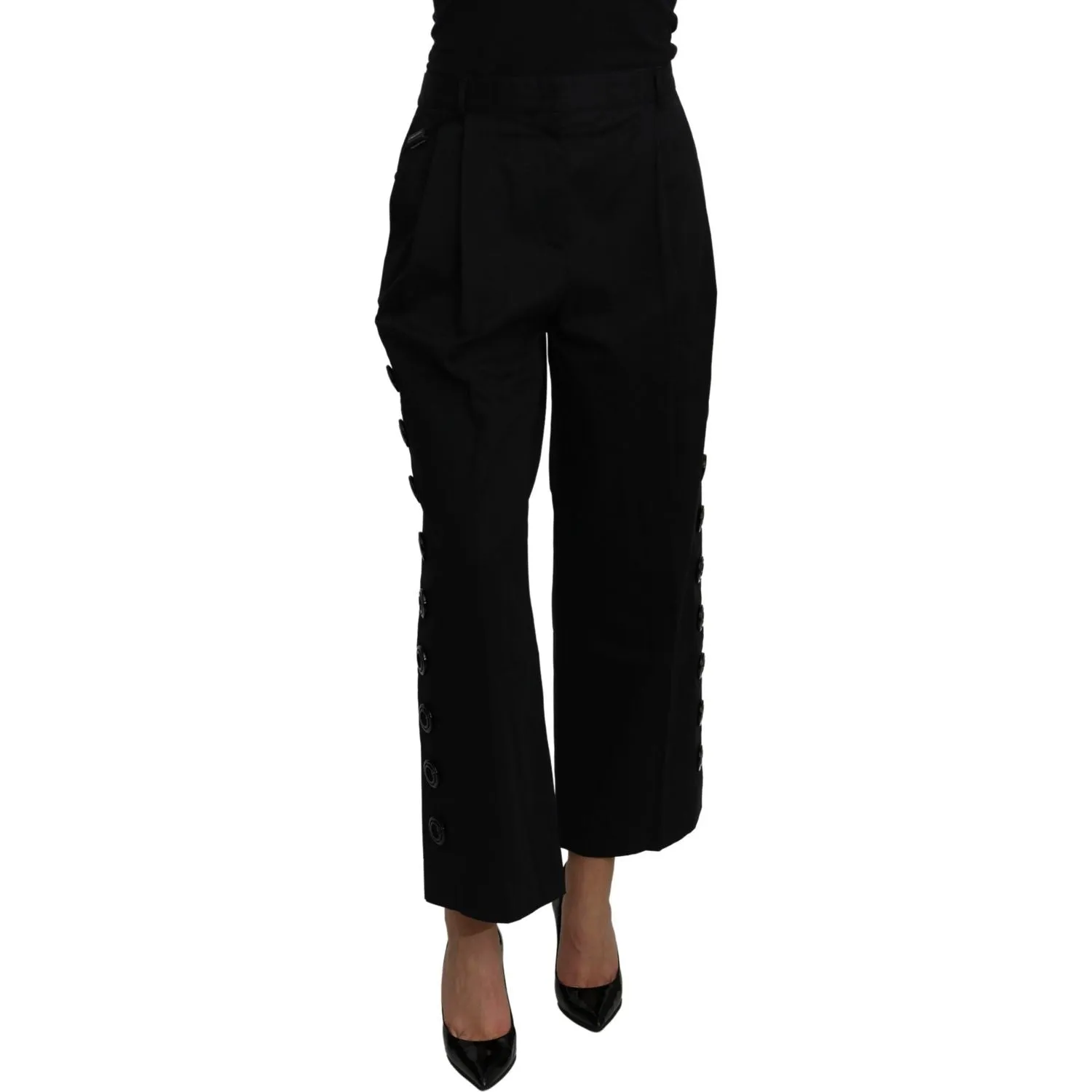 Dolce & Gabbana Elegant High Waist Cropped Pants