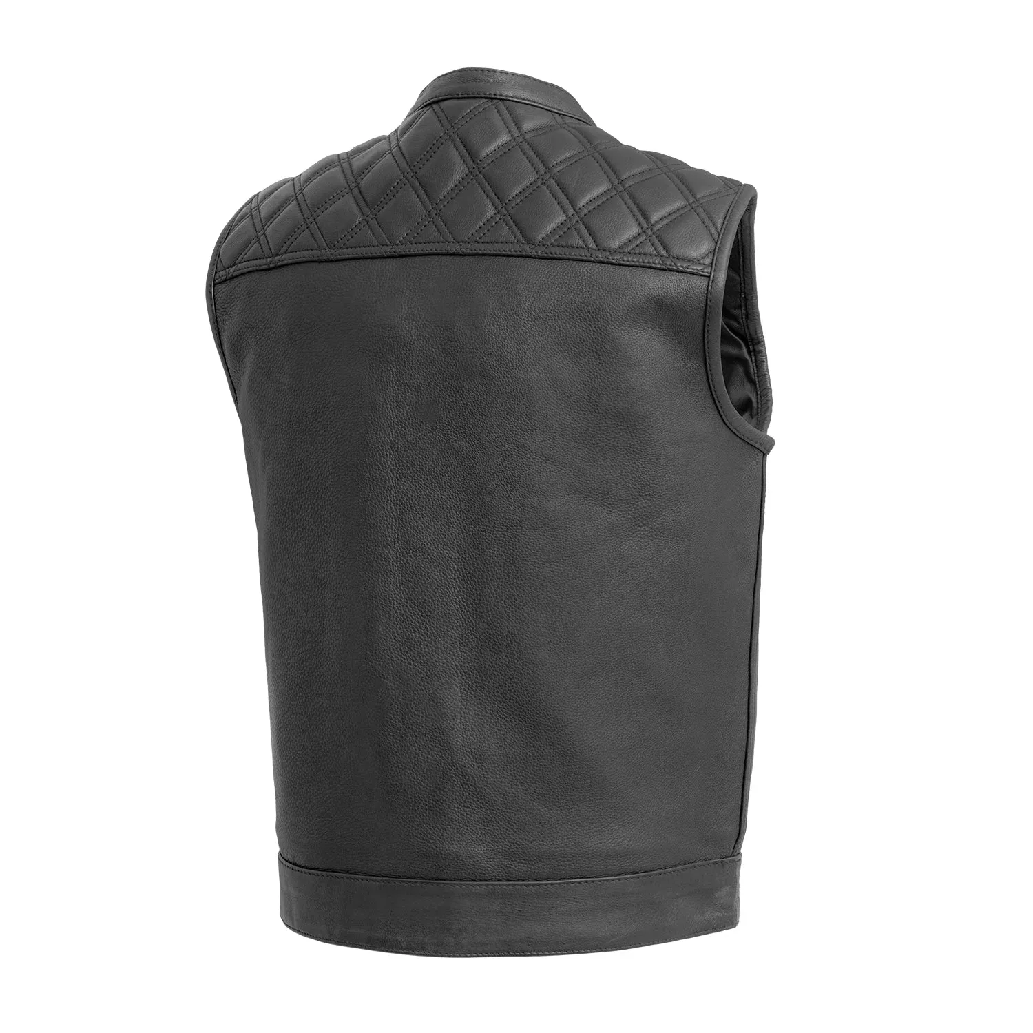 Downside Men's Motorcycle Leather Vest