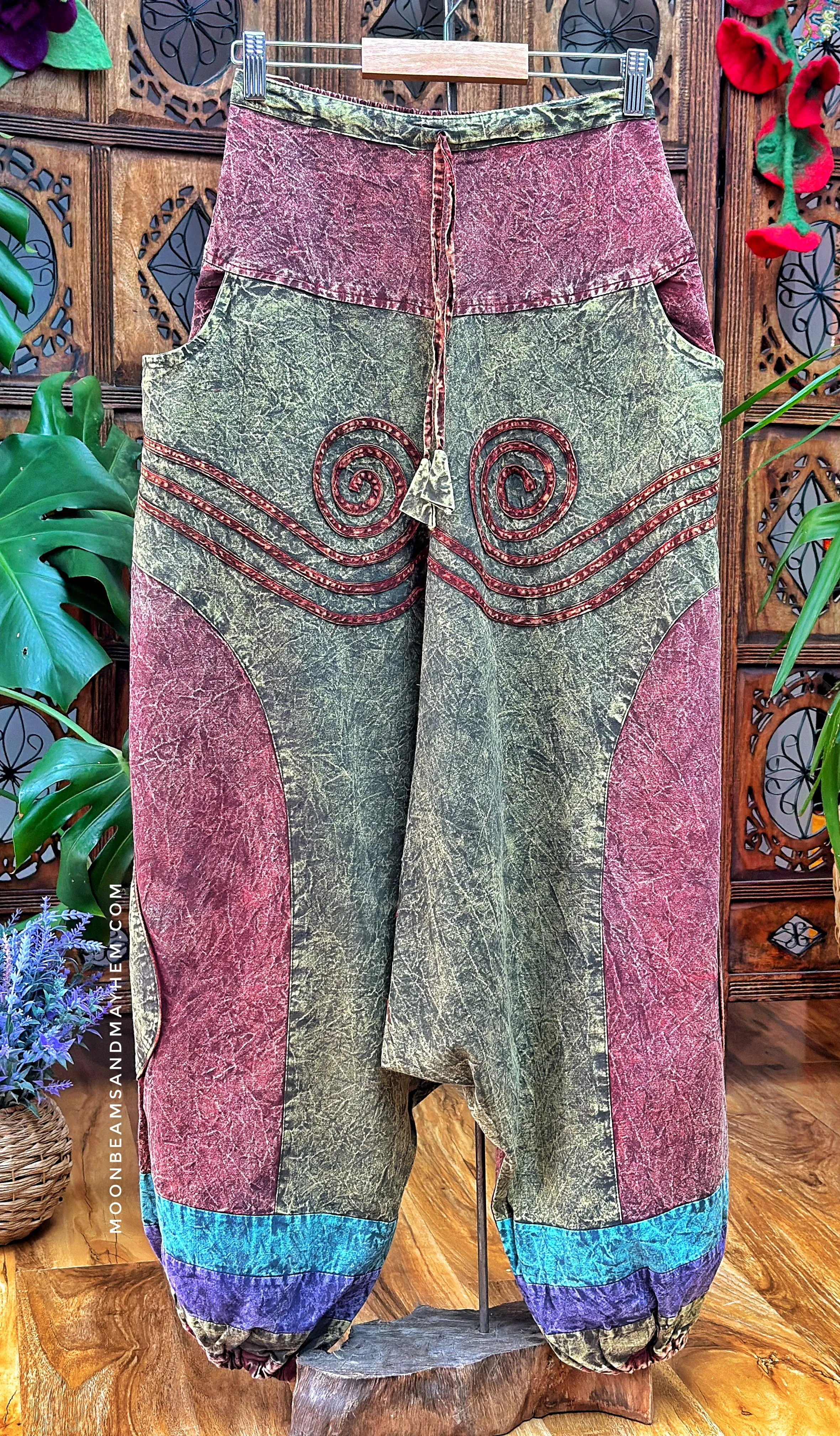 DROP CROTCH INDIAN HAREM TROUSERS  (189)